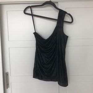 BCBGMaxAzria Single Strap Black Top